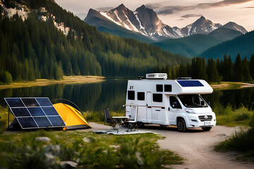 A range of solar panels suitable for different RV models
