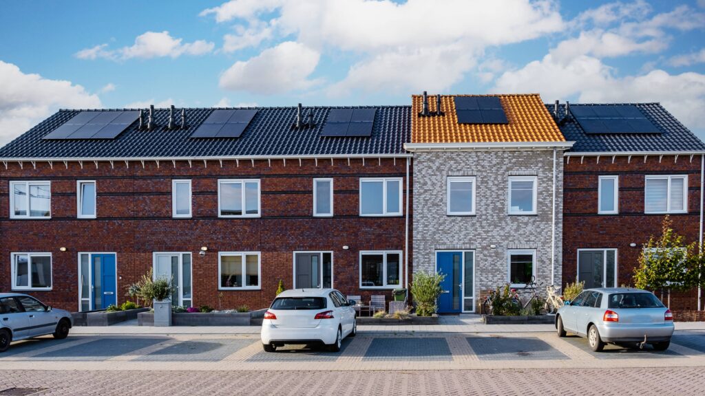 A comparison of solar panels on different types of homes
