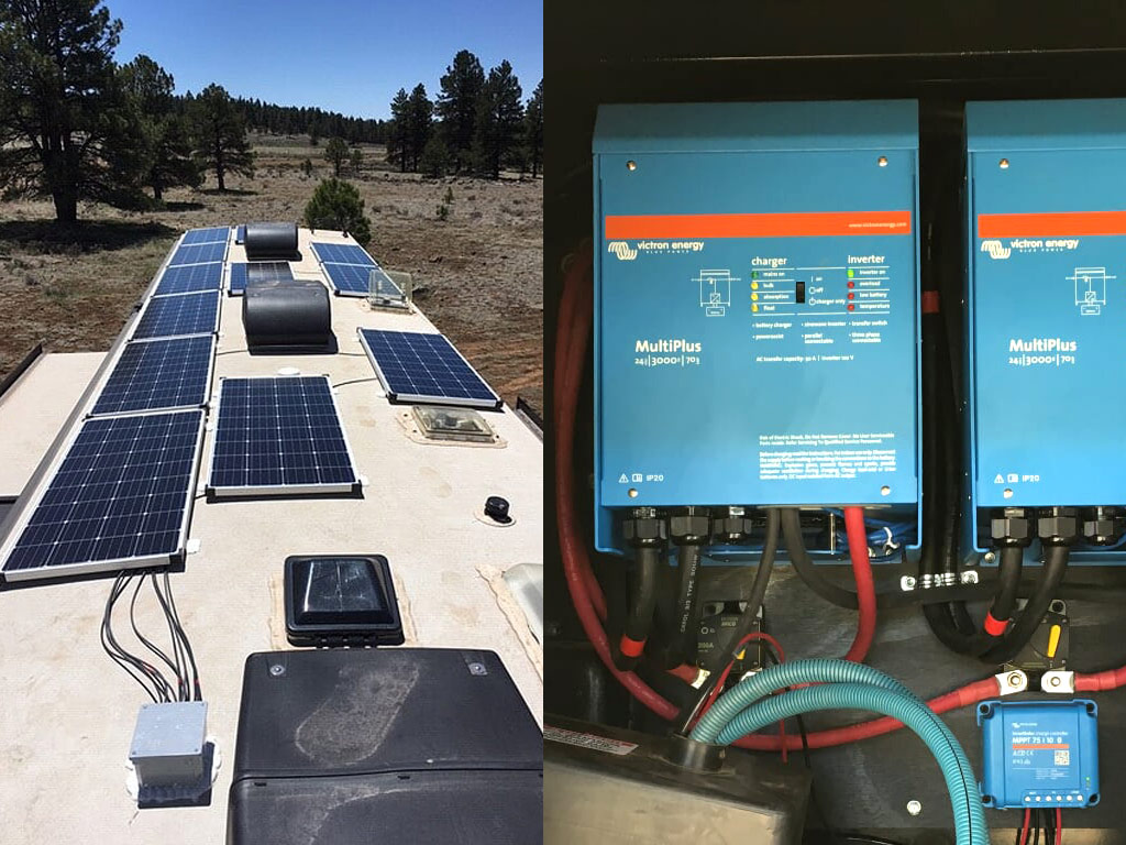 A showcase of custom solar installations on various RVs